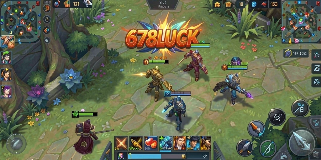 Tampilan gameplay seru dari 678LUCK yang penuh strategi.