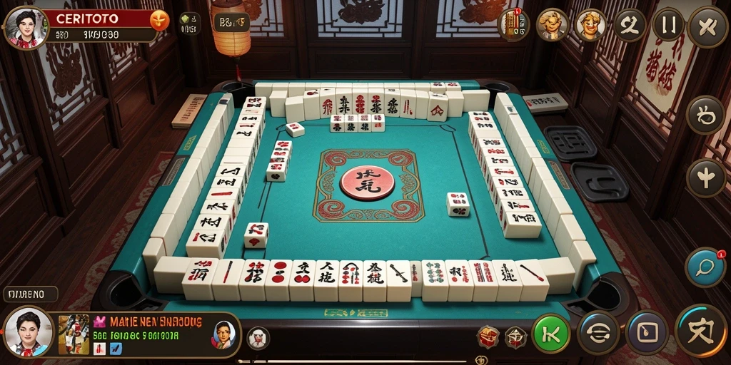 Tangkapan layar CERITOTO menampilkan gameplay Mahjong yang seru dan menantang.