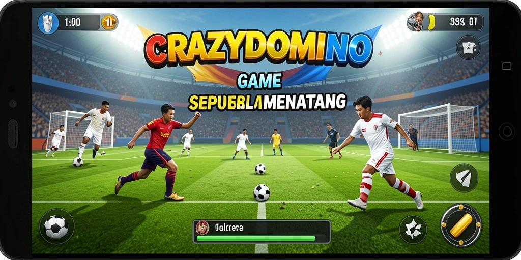 Tampilan utama gameplay <strong>CRAZYDOMINO</strong> yang seru dan menarik.
