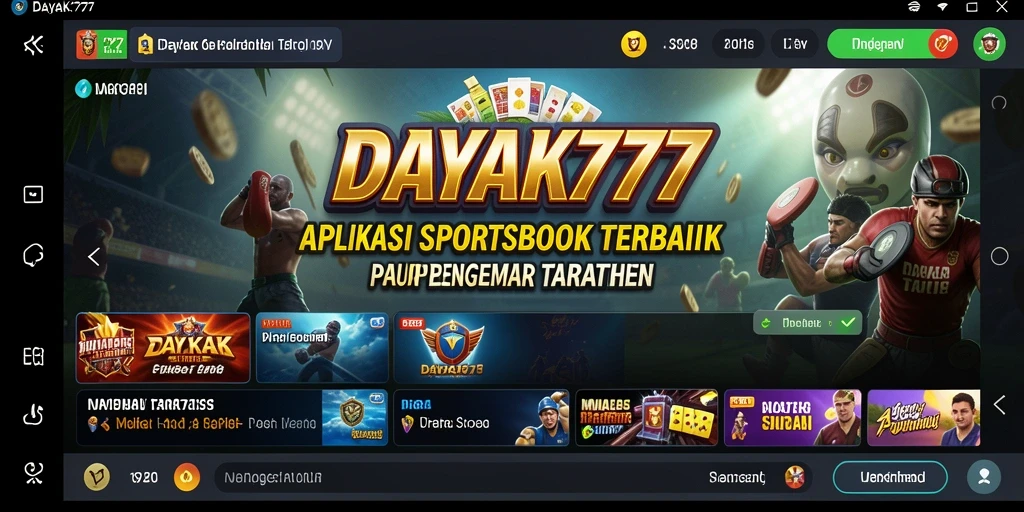 Tampilan gameplay menarik dari aplikasi Sportsbook DAYAK777.