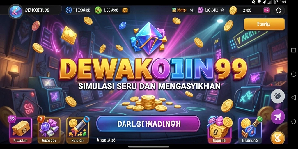 Tampilan grafik gameplay DEWAKOIN99 yang memukau dan interaktif.
