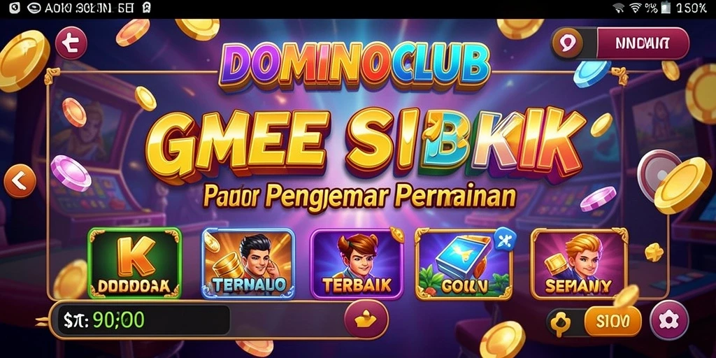Screenshot utama DOMINOCLUB yang menampilkan pengalaman bermain slot yang mendebarkan.
