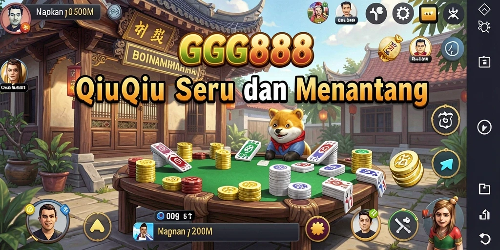 Tampilan gameplay GGG888 dengan suasana kompetitif QiuQiu.