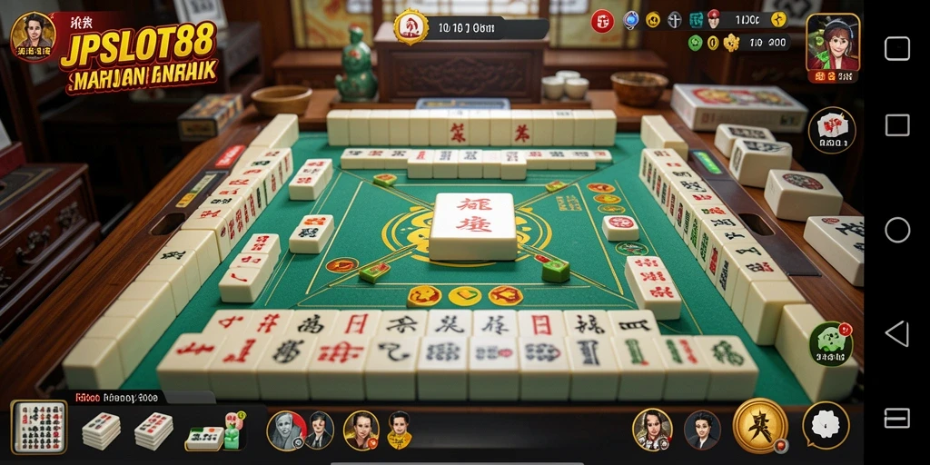 Tampilan menarik dari gameplay JPSLOT88 dalam permainan Mahjong.