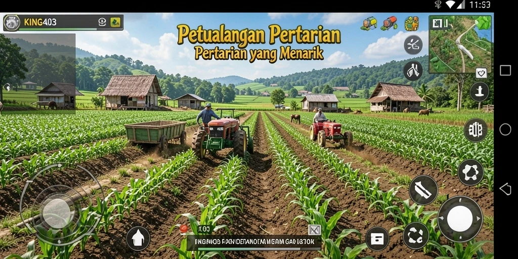 Tampilkan gameplay menarik KING403 dengan pengalaman bertani yang mendalam.