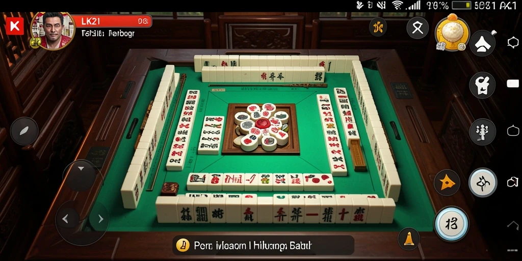 Tangkapan layar utama LK21 menunjukkan aksi permainan Mahjong yang seru.