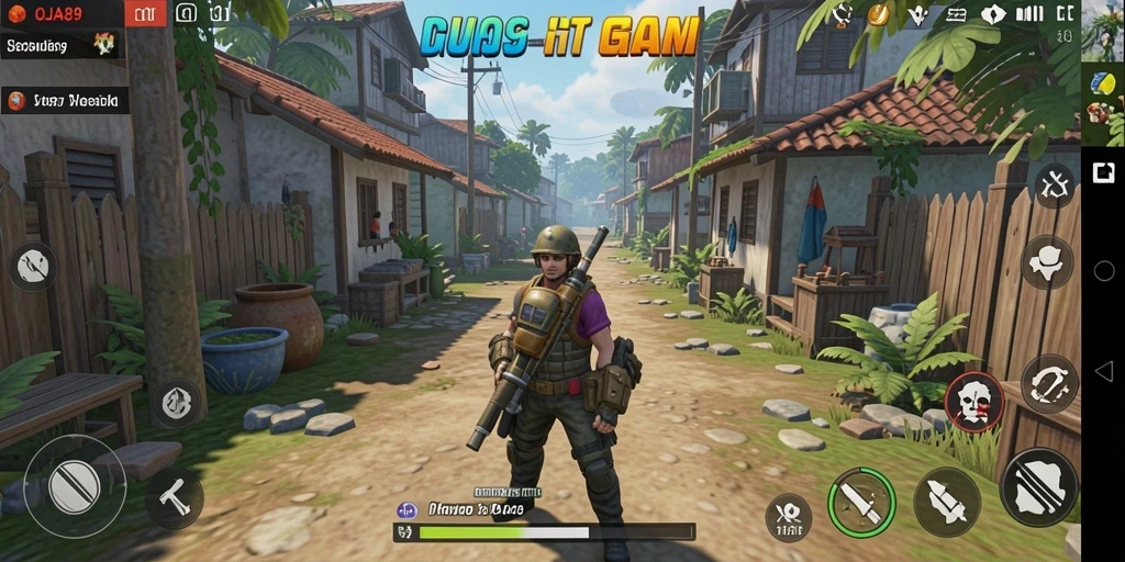 Tampilan gameplay OJA89 yang menampilkan berbagai aktivitas simulasi.
