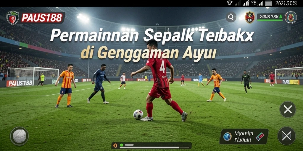 Tangkapan layar PAUS188 menunjukkan aksi seru di lapangan sepak bola.