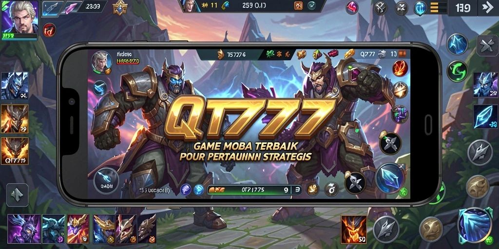Tangkapan layar gameplay seru dari QT777 dengan pertarungan tim yang mendebarkan.
