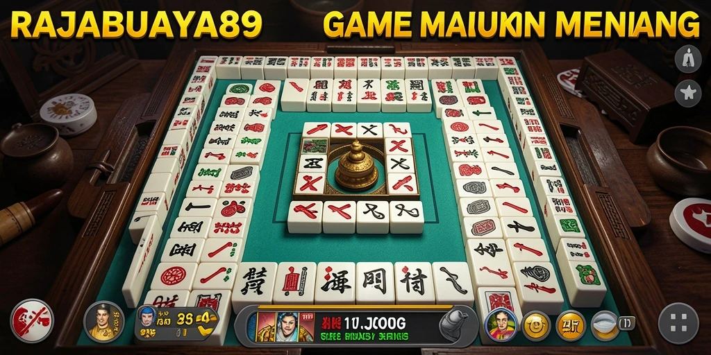 Screenshot gameplay <strong>RAJABUAYA89</strong> menunjukkan aksi mencocokkan ubin yang mendebarkan.