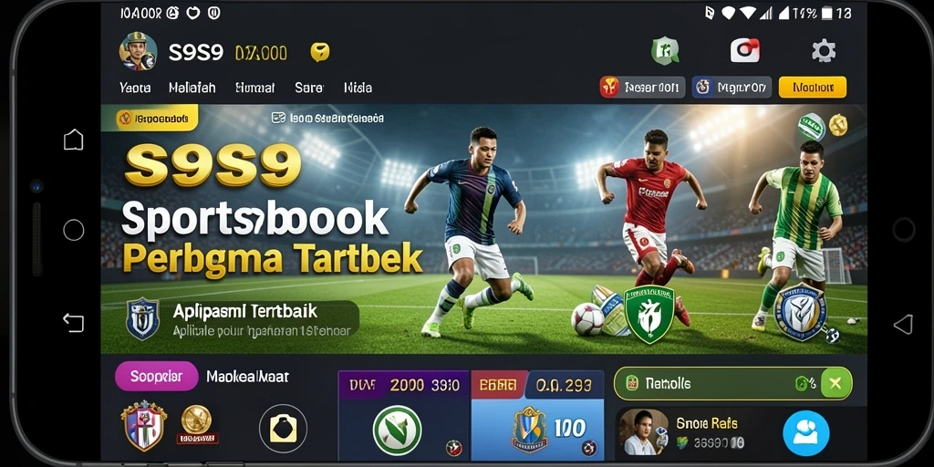 Screenshot gameplay S9S9 yang menampilkan antarmuka taruhan olahraga.