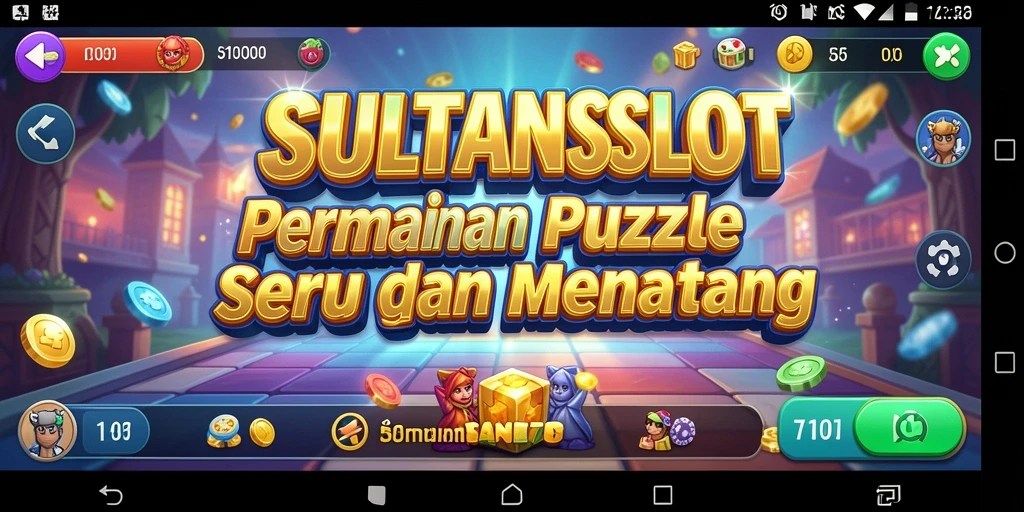 Tampilan gameplay utama SULTANSLOT yang penuh warna dan menantang.