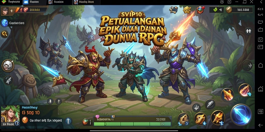 Tampilan menarik dari gameplay RPG SVIP10 yang penuh aksi.